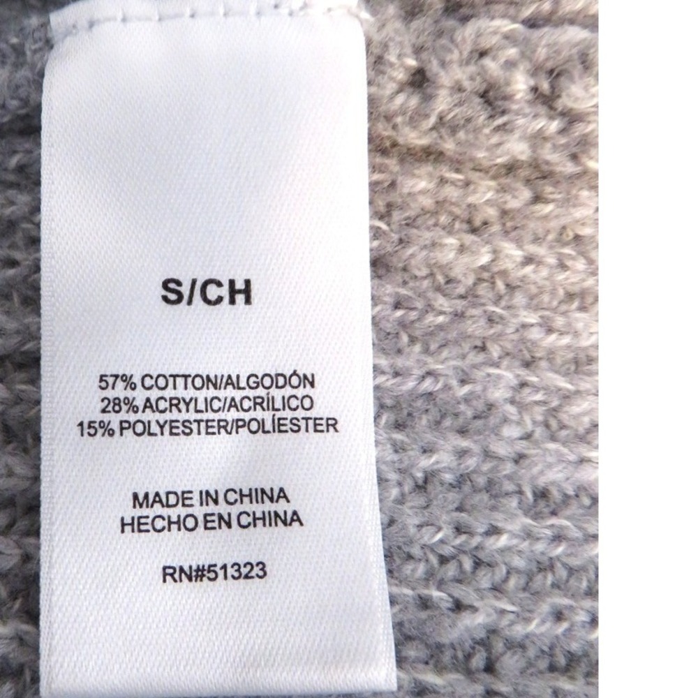 Vince Camuto Small Bobble Stitch Sleeve Ribbed Knit Sweater - Light Gray - Picture 8 of 10